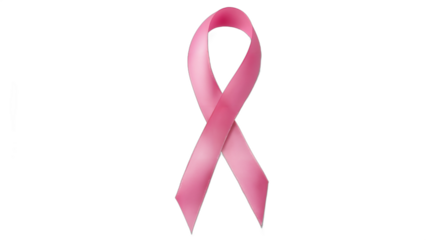 pink ribbon isolated on white background , transparent png image
