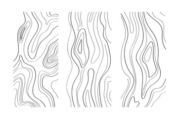 Wood texture imitation black lines on white background vector design. Abstract wood texture hand drawn brush stroke sketch texture.
