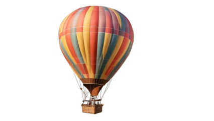 Fototapeten hot air balloon isolated on white background , transparent png image © Ozgurluk Design
