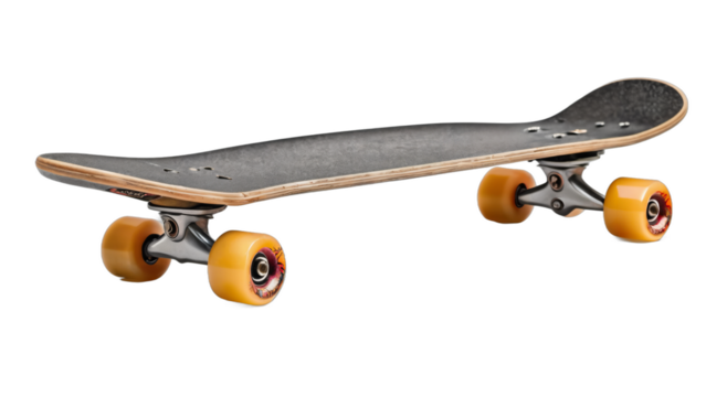 skateboard isolated on white background , transparent png image - Powered by Adobe
