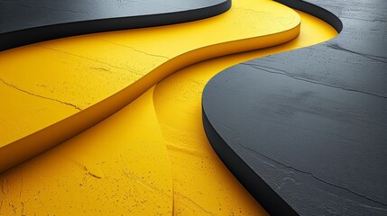 futuristic marketing design, sleek and modern banner in silver-yellow with a textured, minimalist design, ideal for showcasing innovative products or services in a futuristic style