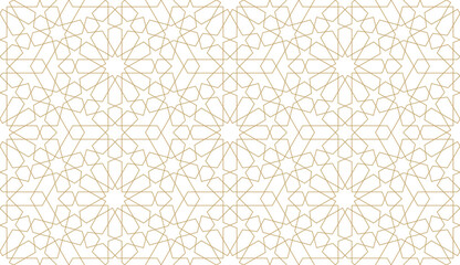 Seamless geometric pattern in authentic arabian style.