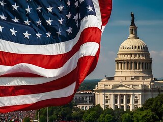 American Independence Day, Patriotism, American Flag