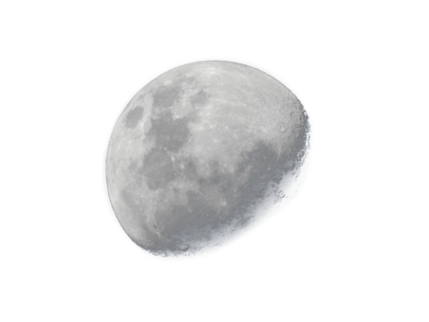 waning crescent moon png transparent layer