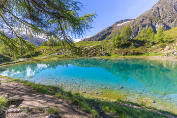 lac bleu arolla, switzerland