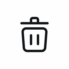 delete remove trash bin icon