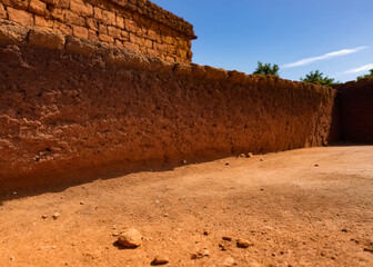 Excavation site. Pit. Generative AI