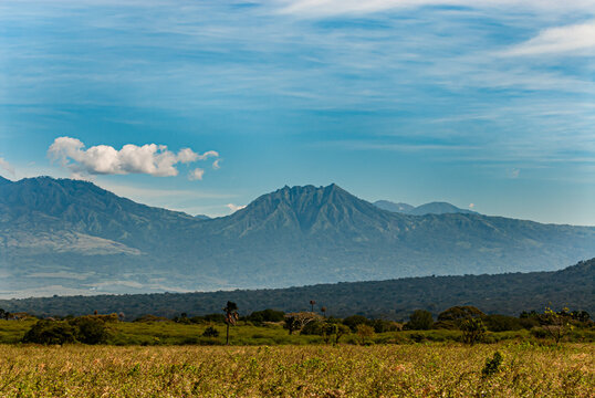  Mount Carenge  from the savanna of "Taman Nasional Baluran" Banyuwangi Regensy, Java Timur, Indonesia