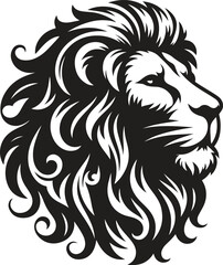lion head vector