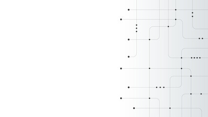 Abstract digital background. Technology background with crossed lines and dots.