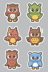cartoon animal icons