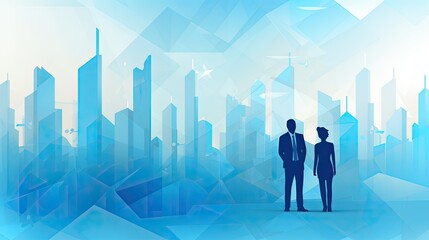 business person with graph