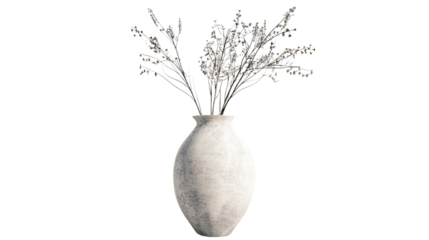 Vase on isolated transparent background