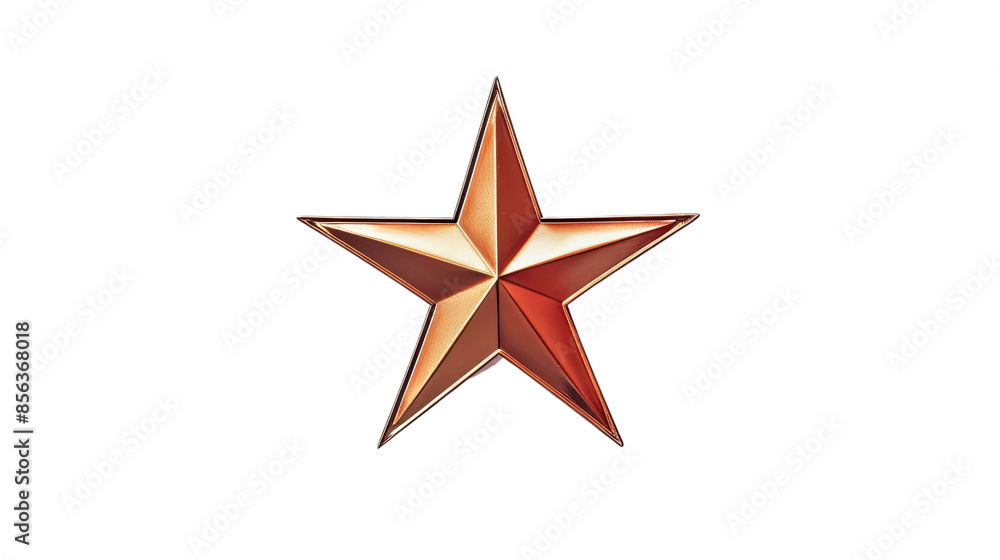 Poster star on a transparent background