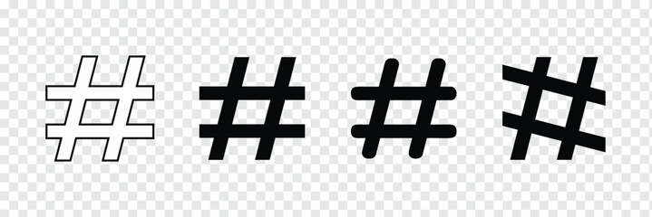 hashtag glyph icon