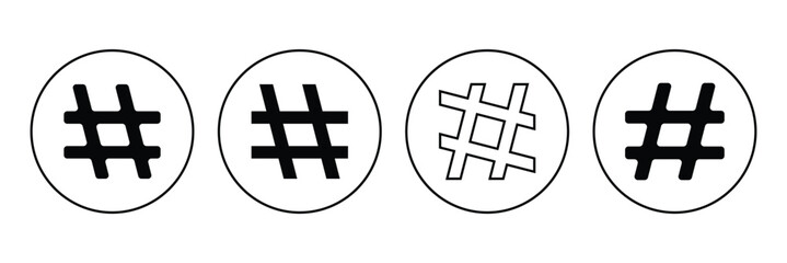 hashtag glyph icon