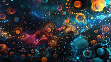 Background with abstract graphics