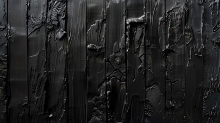 Charred black wooden textured backdrop