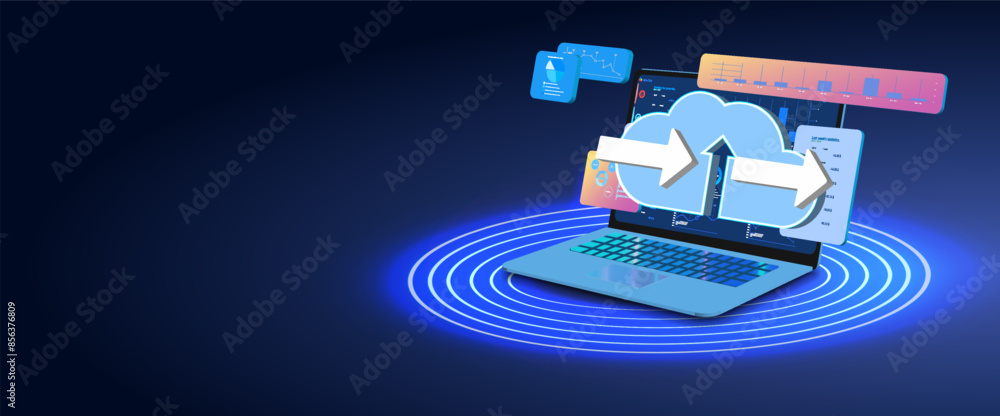 Poster cloud storage is an online service or application that uploads data to a remote server or hosting se