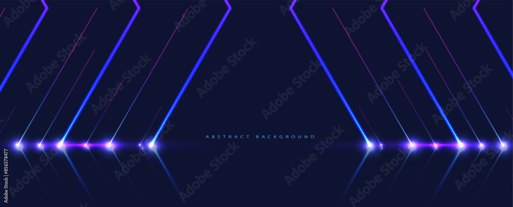 Wall mural abstract computer technology background. network visual connection. vector art.