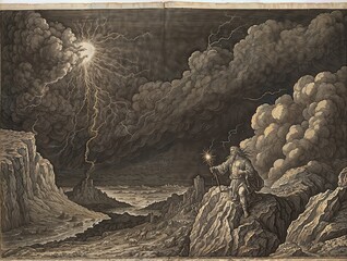 Zeus, who controls the weather and throws lightning bolts