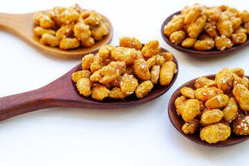 Caramelised peanuts with sesame, Candied peanuts
