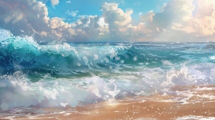 Fototapeta premium Soft Breeze by the Shore