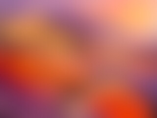 Warm Embrace: A gradient of peach, orange, and purple evokes a warm and romantic atmosphere. Gradient blurred background