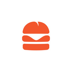 Simple Icon Symbol of a Hamburger