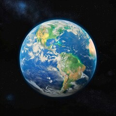 3d rendering of planet earth
