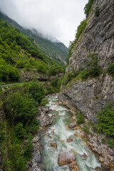 The beautiful nature of Rugova canyon in Kosovo