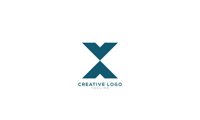 XV VX Abstract initial monogram letter alphabet logo design