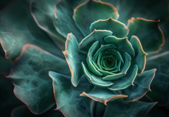 Vibrant succulent plant close-up