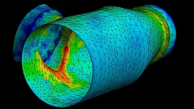 Mechanic simulation engineering - Stress and breakpoint analysis of duct under force and moment conditions