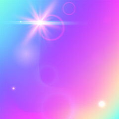 Rainbow Pattern. Pink Unicorn Background. Girl Hologram. Holographic Abstract Effect. Purple Colorful Invitation. Lilac Universe Gradient. Fairy Backdrop. Neon Rainbow Pattern.