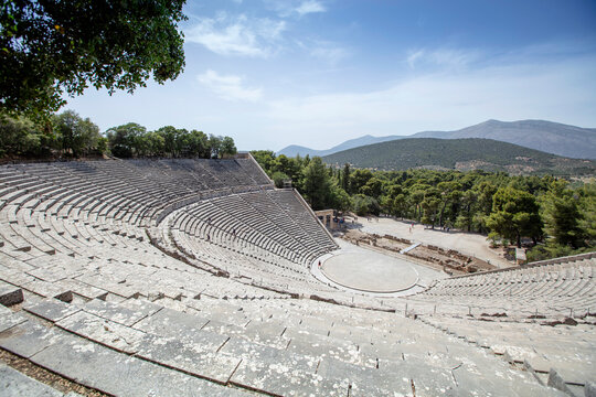 The Epidaurus Ancient Theatre is a theatre in the Greek old city of Epidaurus dedicated to the ancient Greek God of medicine, Asclepius.