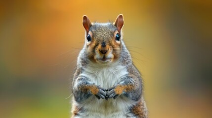 Obraz premium Stock Photo of a Squirrel Posed for a Camera