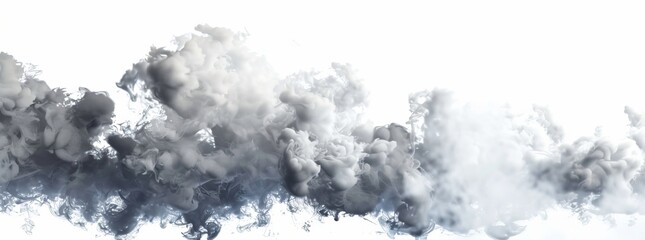 3D rendering png with realistic clouds and freedom shapes