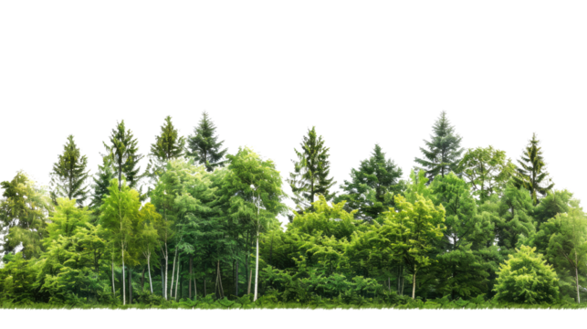 Forest on a transparent background