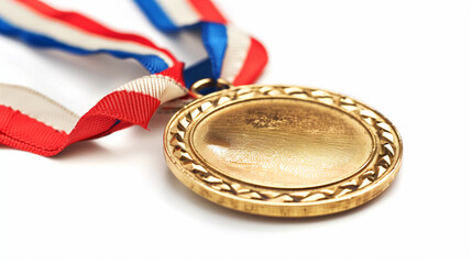 medal gold olympic isolated medallion.gold medal with ribbon