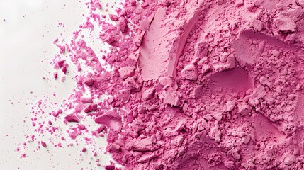 Fototapeta premium Pink Dragonfruit Powder Isolated on a White Background. 