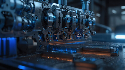 A state of the art CNC machine in the heart of an industrial workshop