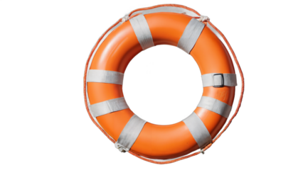 life buoy isolated on white background , transparent png image