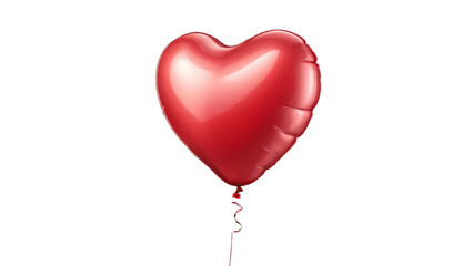 red heart balloon isolated on white background , transparent png image