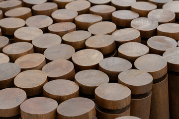 textura de madera tubos cortados perspectiva