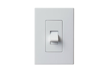 Light Switch Against a White Background | Isolated on Transparent & White Background | PNG File with Transparency