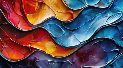 Creating fluid design for fabric pottery tiles and artistic concepts