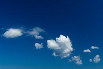 blue sky with clouds, background