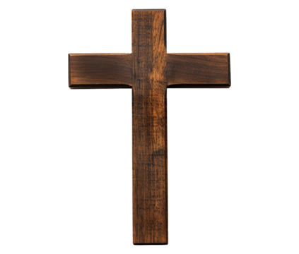 Memorial intention cross isolated on transparent background