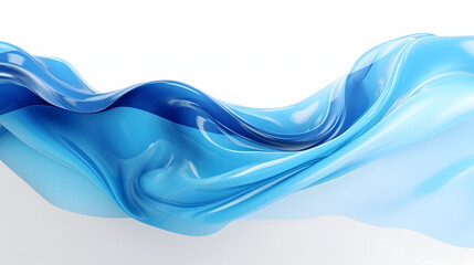 Fototapeta premium Water splashing above white background